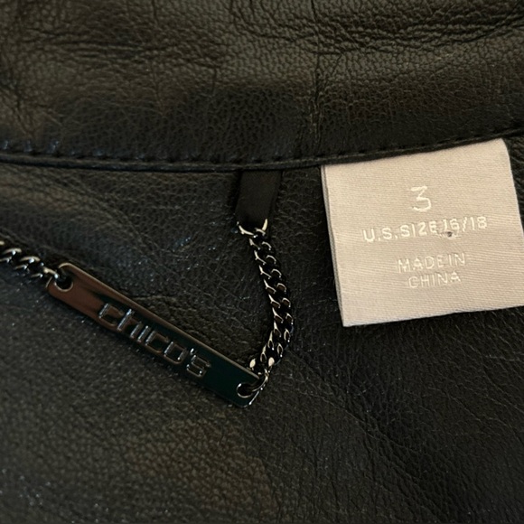 Chicos  Faux Leather Jacket - Picture 6 of 6
